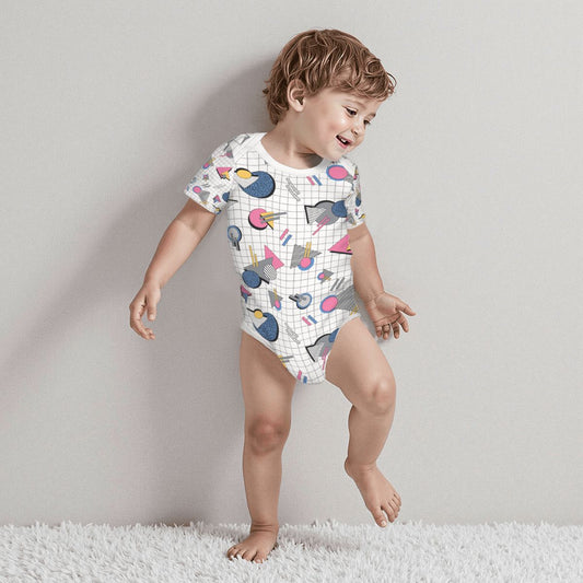 Baby Cotton Short Sleeve Onesies - Fake It Till You Make It