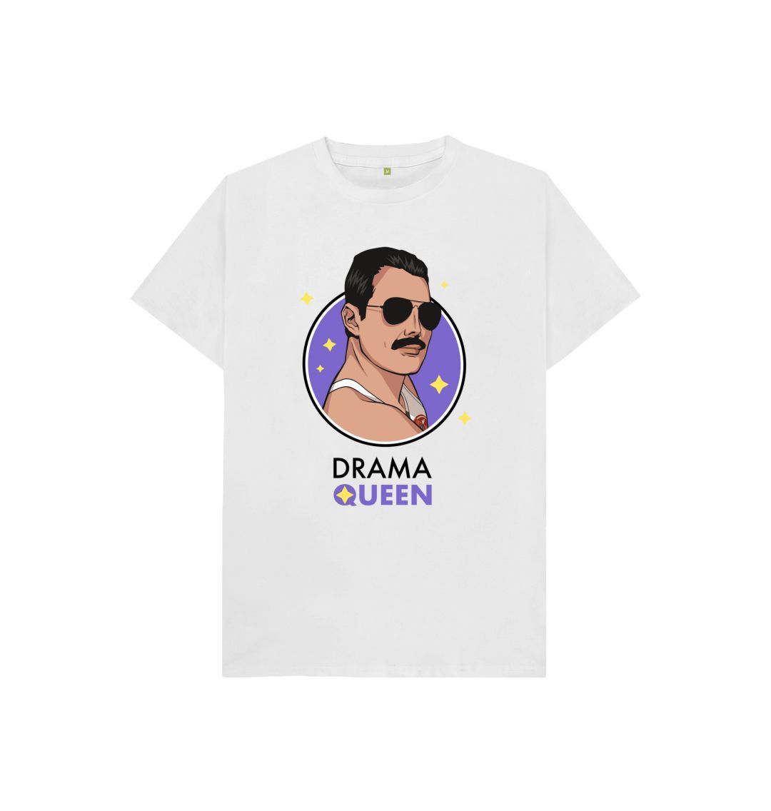 White DRAMA QUEEN - T-SHIRT