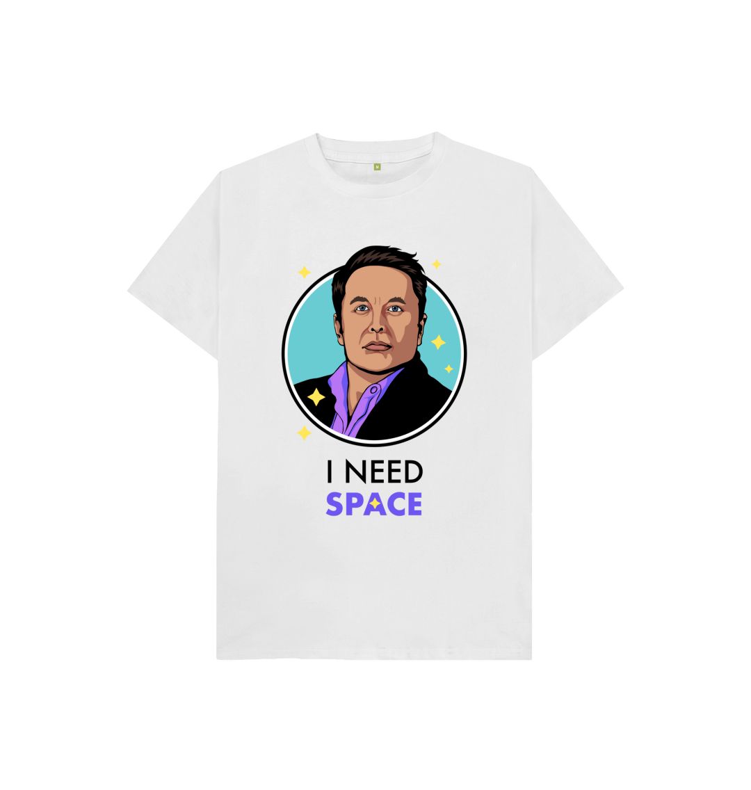 White I NEED SPACE T-SHIRT