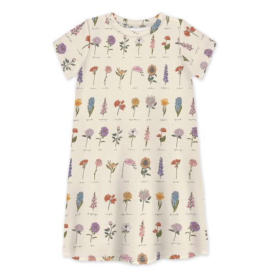 Short Sleeve Dress ONCE & FLORAL