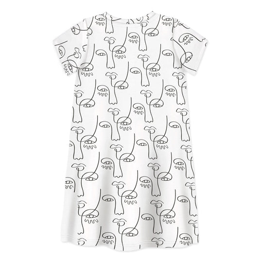 Short Sleeve Dress I'VE JUST SEEN A FACE