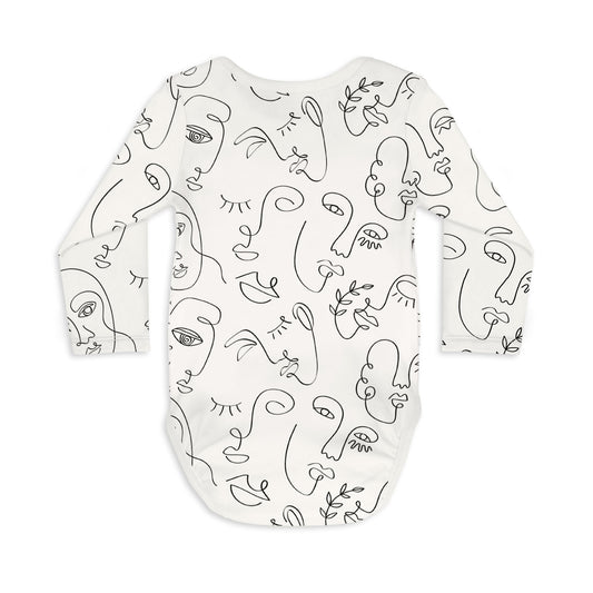 Long Sleeve Baby Bodysuit LET'S FACE IT