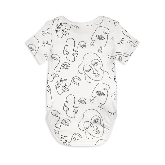 Short Sleeve Baby Bodysuit LET'S FACE IT