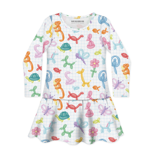 Long Sleeve Dress MAKE ME A BICYCLE, CLOWN!