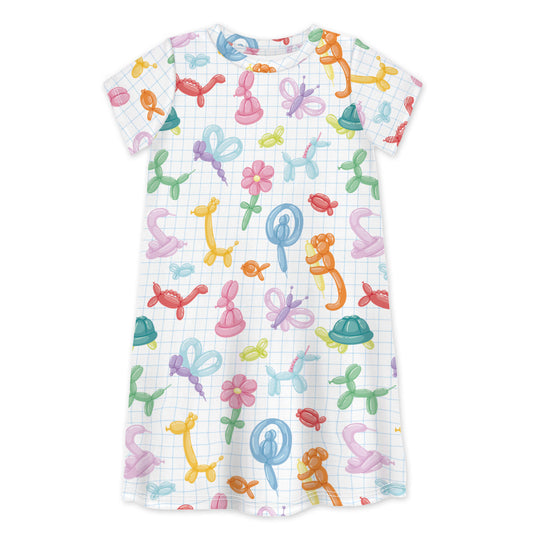 Short Sleeve Dress MAKE ME A BICYCLE, CLOWN!