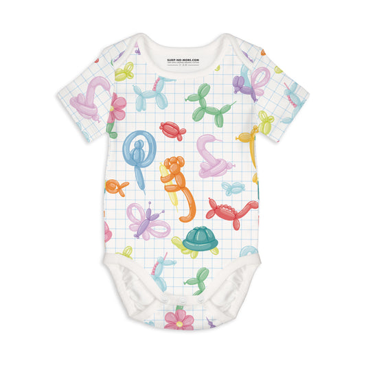 Short Sleeve Baby Bodysuit MAKE ME A BICYCLE, CLOWN!