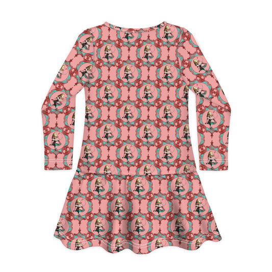 Long Sleeve Dress CURIOUSER AND CURIOUSER