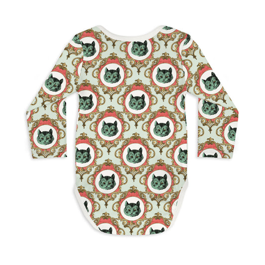 Long Sleeve Baby Bodysuit MOST EVERYONE'S MAD HERE