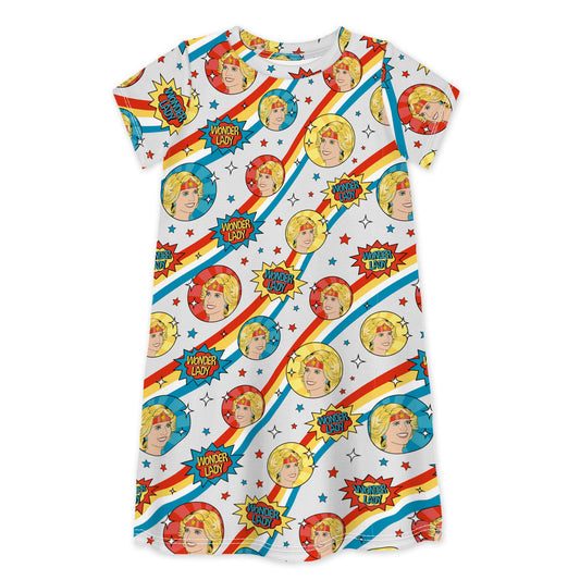 Short Sleeve Dress WONDER LADY