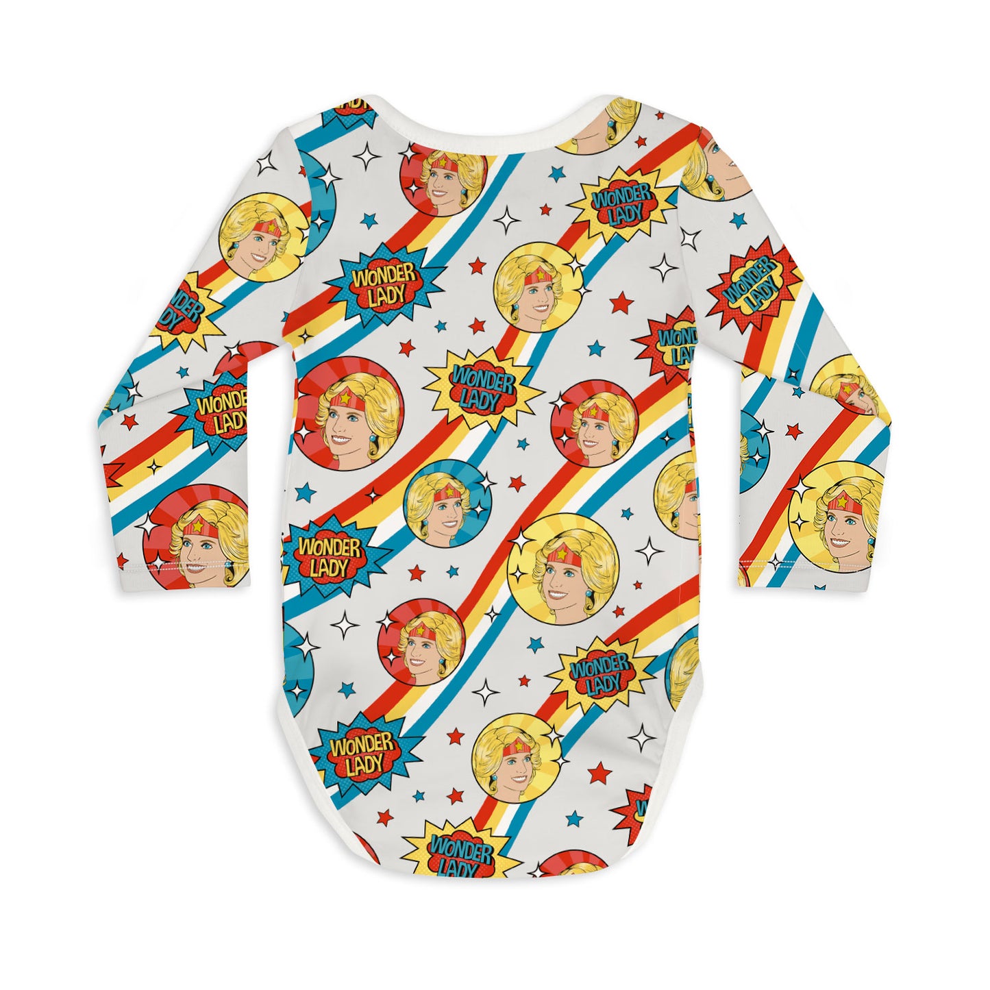 Long Sleeve Baby Bodysuit WONDER LADY