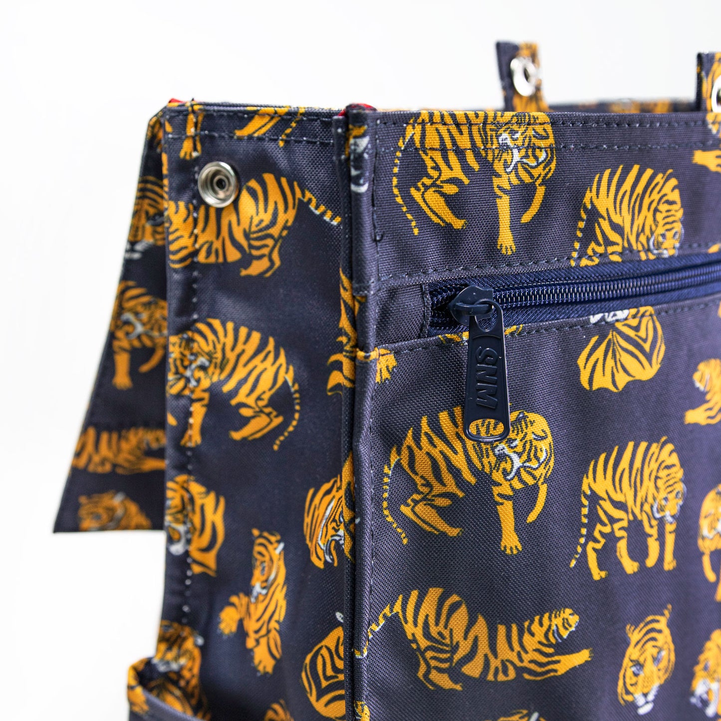 Vintage Backpack ✦ Old School Tiger Navy Blue