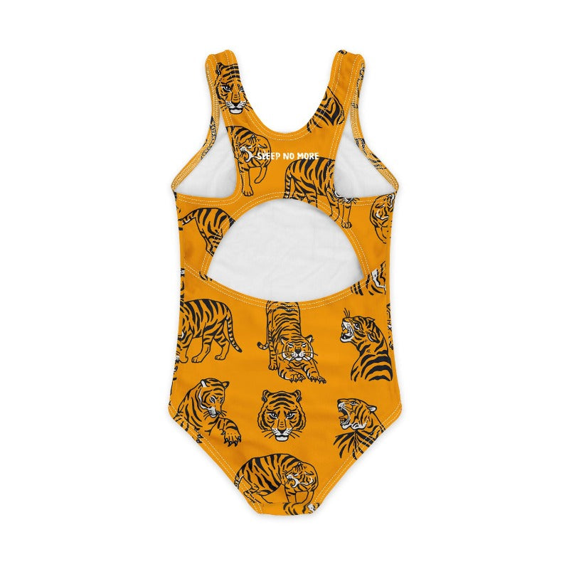 Kids Swimwear ▪︎ One Piece ▪︎ OLD SCHOOL TIGER ▪︎ ORANGE