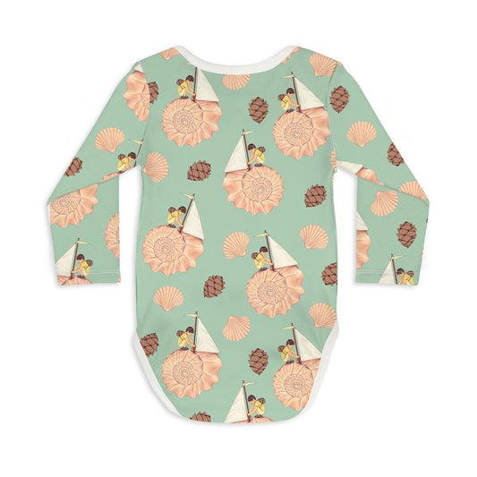 Long Sleeve Baby Bodysuit AND THE WALLS BECAME THE WORLD ALL AROUND-baby bodysuits-sleep-no-more