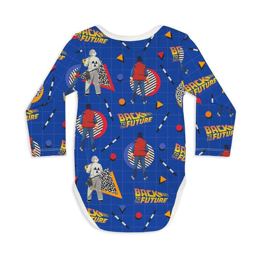 Long Sleeve Baby Bodysuit BACK TO THE FUTURE 01-baby bodysuits-sleep-no-more