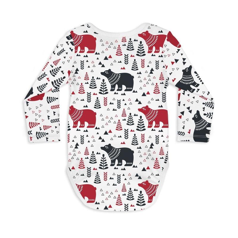 Long Sleeve Baby Bodysuit BEAR WITH ME-baby bodysuits-sleep-no-more