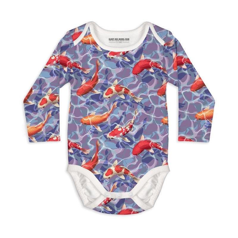 Long Sleeve Baby Bodysuit DON'T BE KOI-baby bodysuits-sleep-no-more