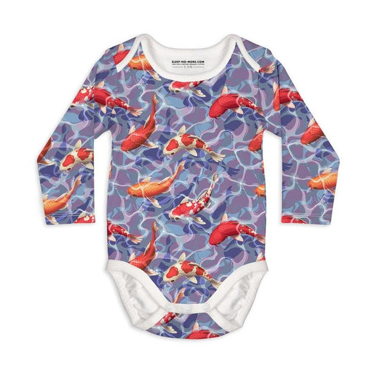 Long Sleeve Baby Bodysuit DON'T BE KOI-baby bodysuits-sleep-no-more
