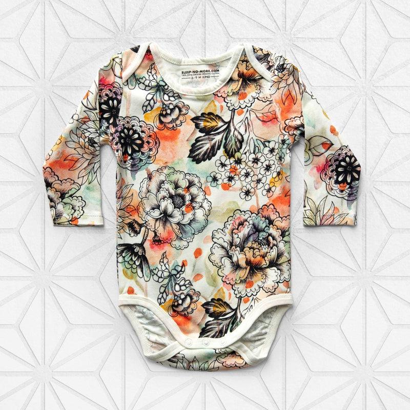 Long Sleeve Baby Bodysuit DREAM A LITTLE DREAM OF ME-baby bodysuits-sleep-no-more