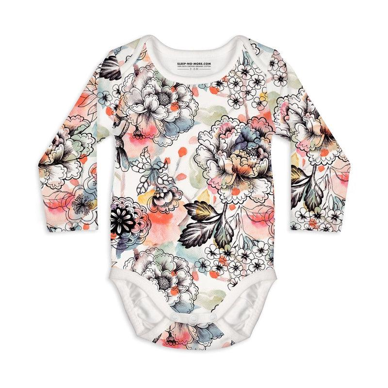 Long Sleeve Baby Bodysuit DREAM A LITTLE DREAM OF ME-baby bodysuits-sleep-no-more