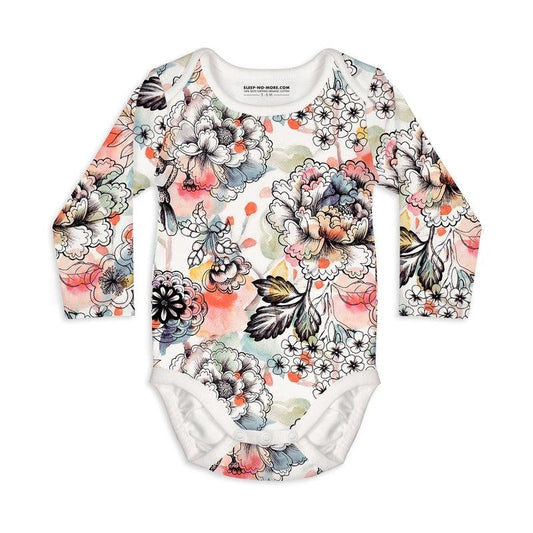 Long Sleeve Baby Bodysuit DREAM A LITTLE DREAM OF ME-baby bodysuits-sleep-no-more