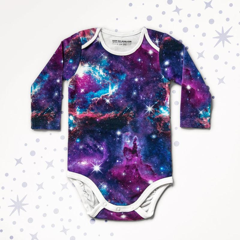Long Sleeve Baby Bodysuit IN A GALAXY FAR FAR AWAY...-baby romper-sleep-no-more