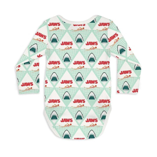 Long Sleeve Baby Bodysuit JAWS 01-baby romper-sleep-no-more