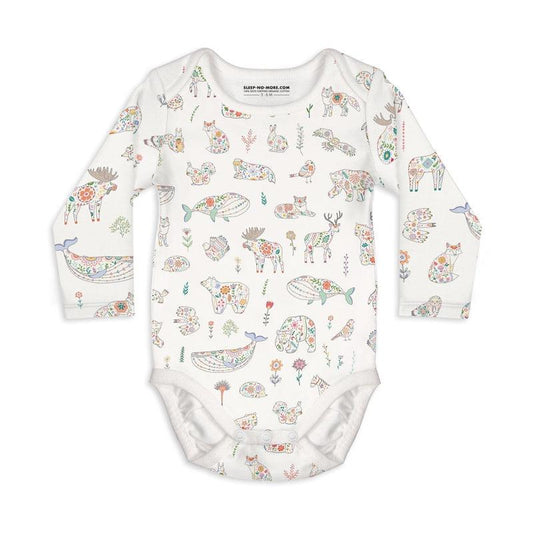 Long Sleeve Baby Bodysuit LESS IS ENOUGH-baby romper-sleep-no-more