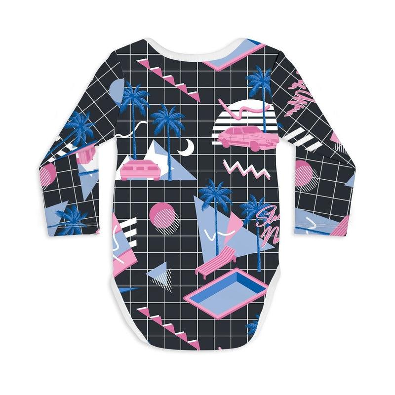 Long Sleeve Baby Bodysuit MIAMI VICE-baby romper-sleep-no-more