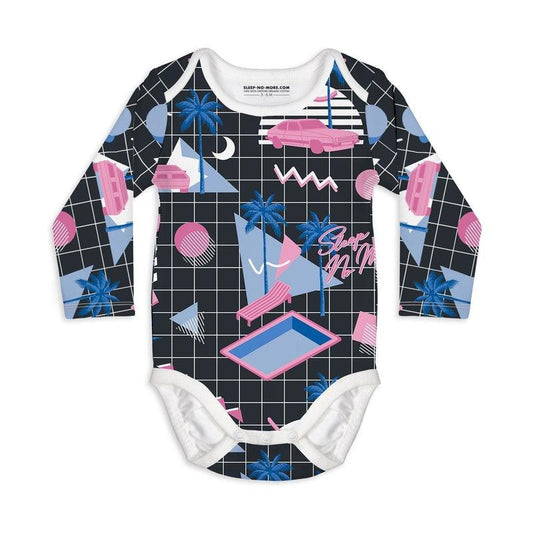 Long Sleeve Baby Bodysuit MIAMI VICE-baby romper-sleep-no-more