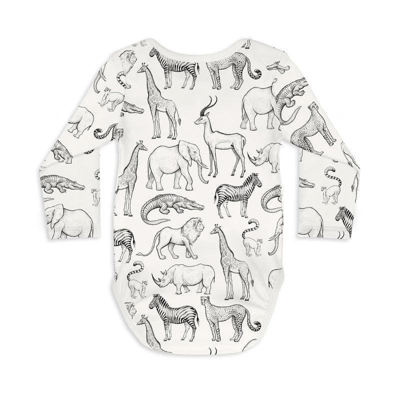 Long Sleeve Baby Bodysuit TAKE A WALK ON THE WILD SIDE-baby romper-sleep-no-more