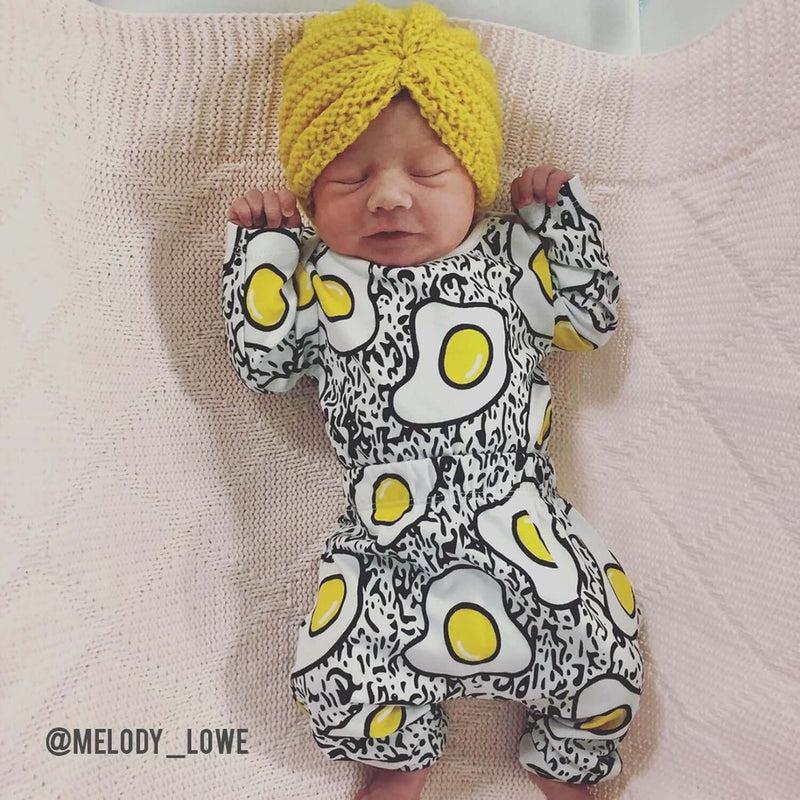 Long Sleeve Baby Bodysuit YOU ARE MY SUNNY SIDE UP-Baby Bodysuits-sleep-no-more