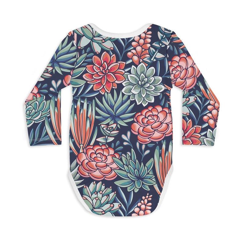 Long Sleeve Baby Bodysuit YOU HAD ME AT ALOE-Baby Bodysuits-sleep-no-more