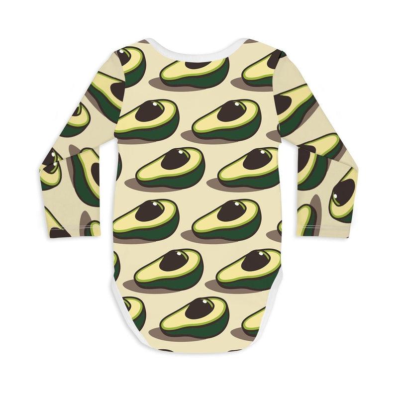 Long Sleeve Baby Bodysuit YOU'RE THE AVOCADO TO MY TOAST-Baby Bodysuits-sleep-no-more
