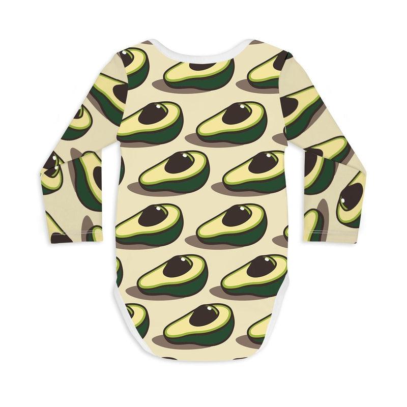 Long Sleeve Baby Bodysuit YOU'RE THE AVOCADO TO MY TOAST-Baby Bodysuits-sleep-no-more