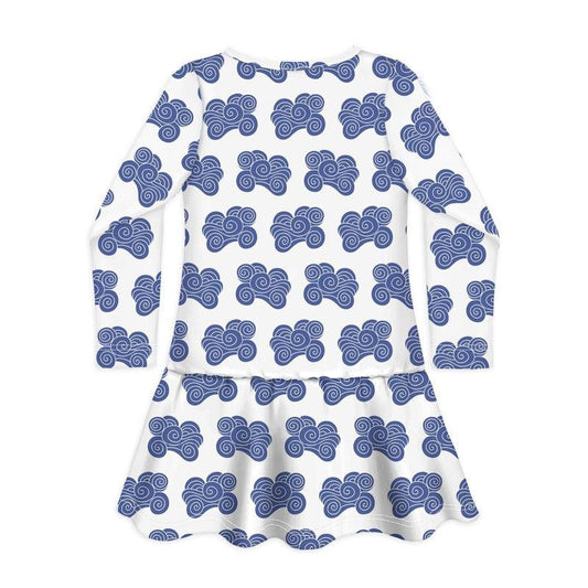 Long Sleeve Dress FOR CRYING OUT CLOUD-Dresses-sleep-no-more