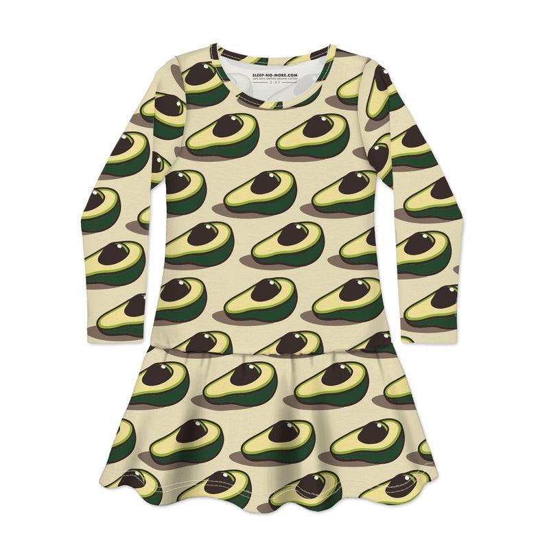 Long Sleeve Dress YOU'RE THE AVOCADO TO MY TOAST-Dresses-sleep-no-more