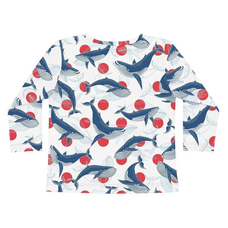 Long Sleeve T-shirt WHALE, THIS IS AWKWARD-kids t-shirts-sleep-no-more