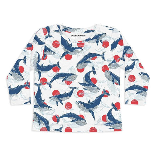 Long Sleeve T-shirt WHALE, THIS IS AWKWARD-kids t-shirts-sleep-no-more