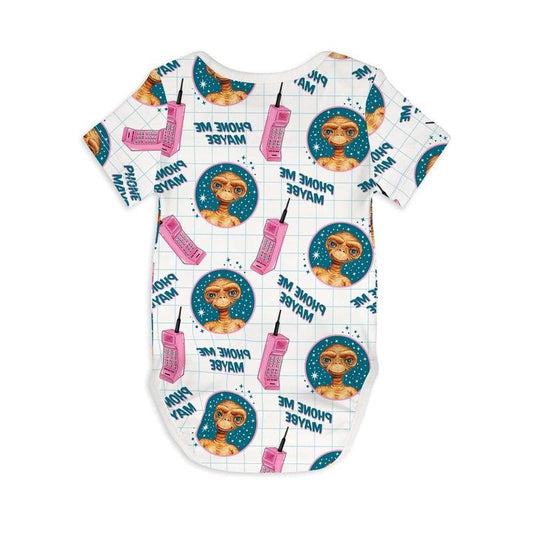 Short Sleeve Baby Bodysuit E.T. THE EXTRA TERRESTRIAL 01-Baby Romper-sleep-no-more