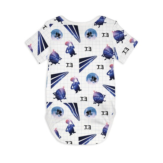 Short Sleeve Baby Bodysuit E.T. THE EXTRA TERRESTRIAL 03-Baby Romper-sleep-no-more