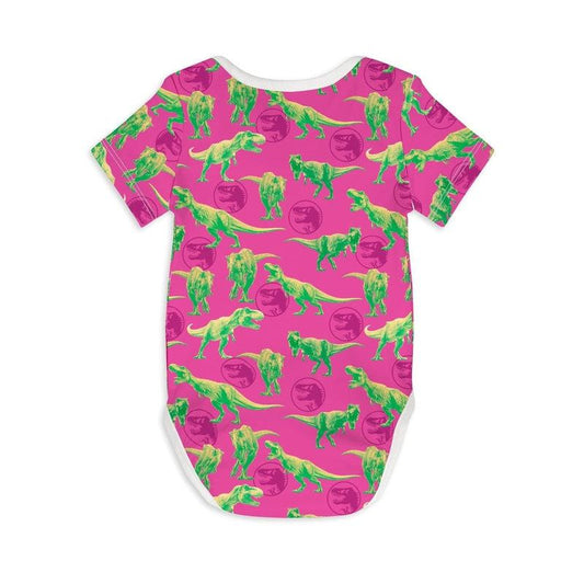 Short Sleeve Baby Bodysuit FASTER THAN A T.REX-Baby Romper-sleep-no-more