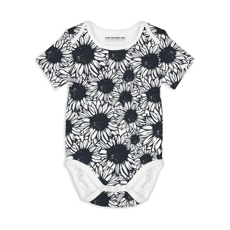 Short Sleeve Baby Bodysuit FLOWER POWER