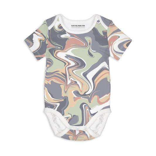 Short Sleeve Baby Bodysuit I LOST MY MARBLES-Baby Romper-sleep-no-more