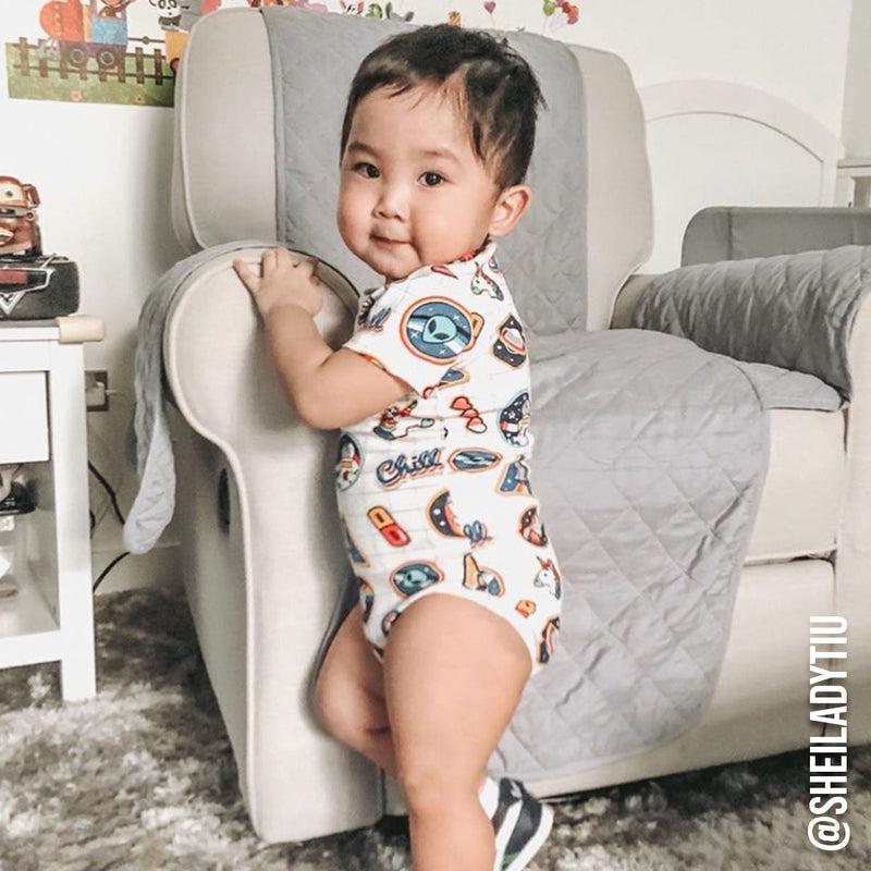 Short Sleeve Baby Bodysuit I NEED SPACE-Baby Romper-sleep-no-more