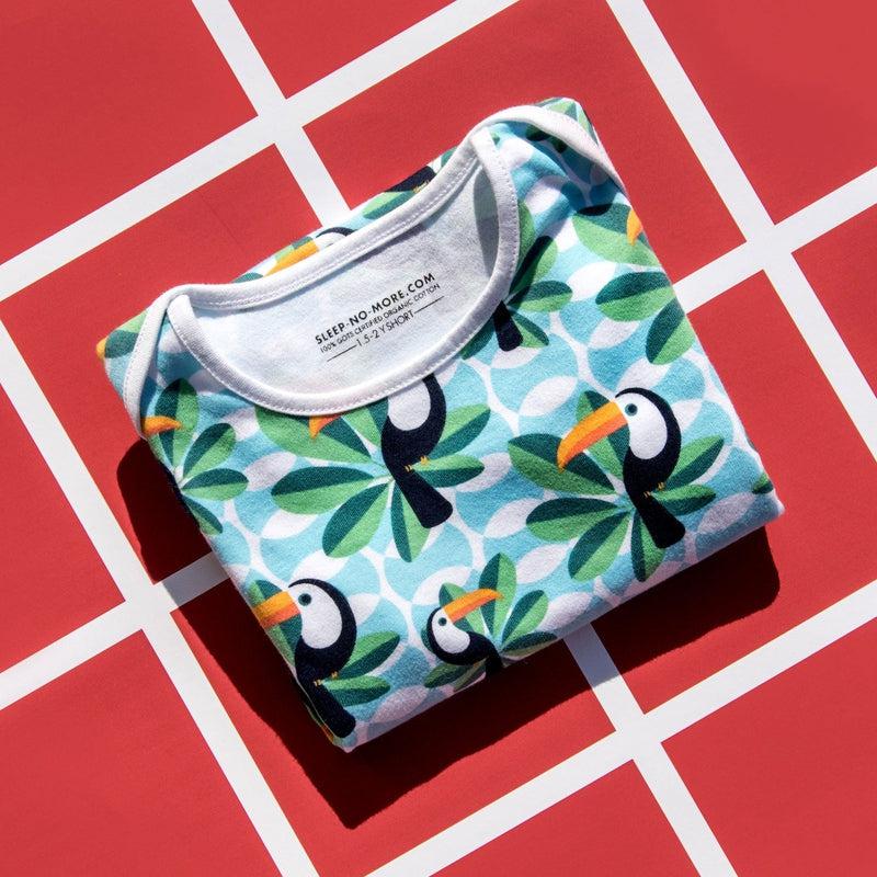 Short Sleeve Baby Bodysuit IF I CAN, TOUCAN TOO-Baby Romper-sleep-no-more
