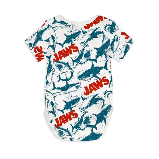 Short Sleeve Baby Bodysuit JAWS 02-Baby Romper-sleep-no-more