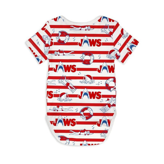 Short Sleeve Baby Bodysuit JAWS 04-bodysuits-sleep-no-more