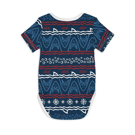 Short Sleeve Baby Bodysuit JAWS 05-bodysuits-sleep-no-more