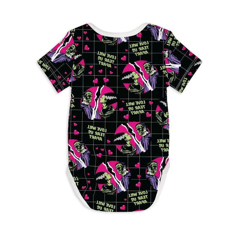 Short Sleeve Baby Bodysuit LOVE WILL TEAR US APART-bodysuits-sleep-no-more