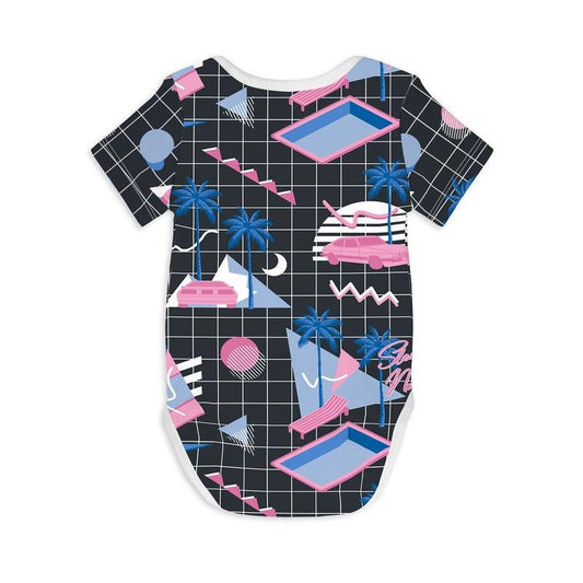 Short Sleeve Baby Bodysuit MIAMI VICE-bodysuits-sleep-no-more